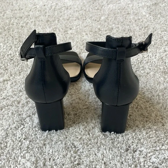 Vince Camuto Black Block Heel Sandals - Picture 2 of 4